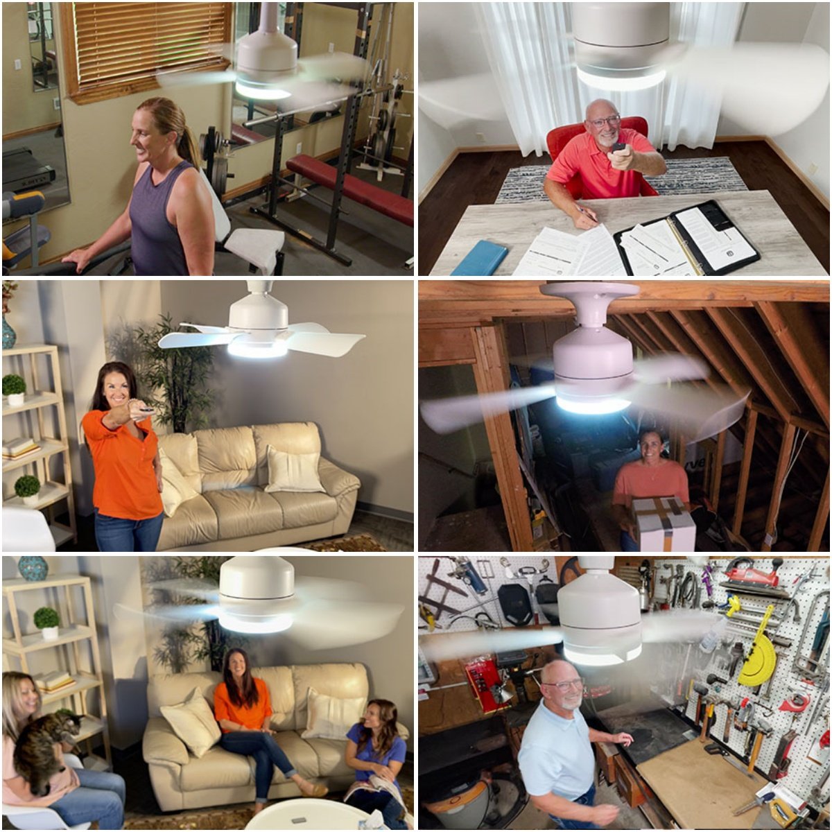 ⚡50K+ SOLD!🍃40W LED Ceiling Fan Light – 20.5” Ultra-Quiet 🎯  | For Bedroom 😴, Kitchen 👩‍🍳 & Garage 🛠️