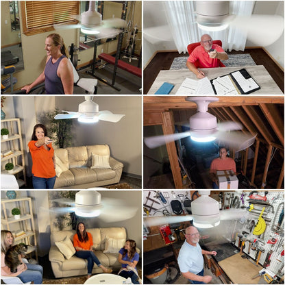 ⚡50K+ SOLD!🍃40W LED Ceiling Fan Light – 20.5” Ultra-Quiet 🎯  | For Bedroom 😴, Kitchen 👩‍🍳 & Garage 🛠️
