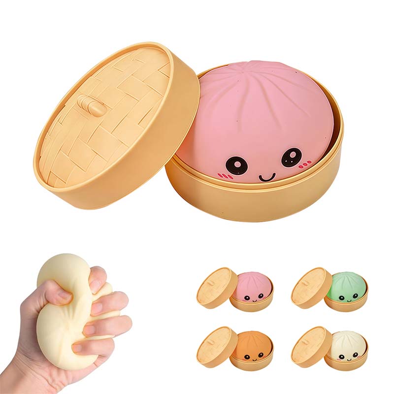 ⭐Ultra-rare Rainbow Smile Bun Squishy