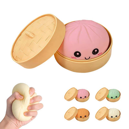 ⭐Ultra-rare Rainbow Smile Bun Squishy