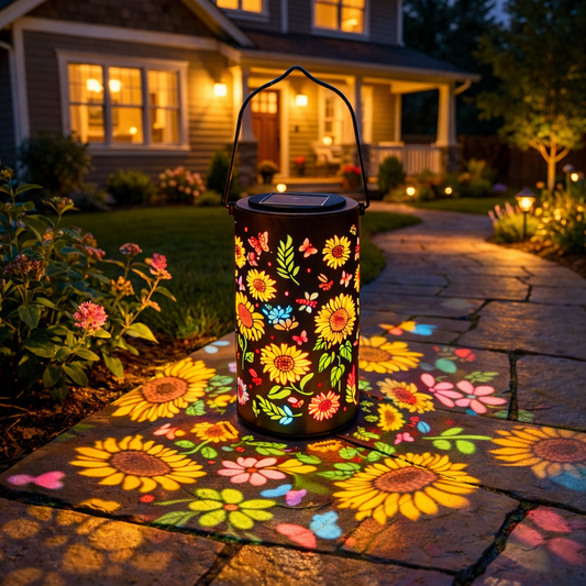 🌻Colorful Sunflower Glow Solar Garden Lantern