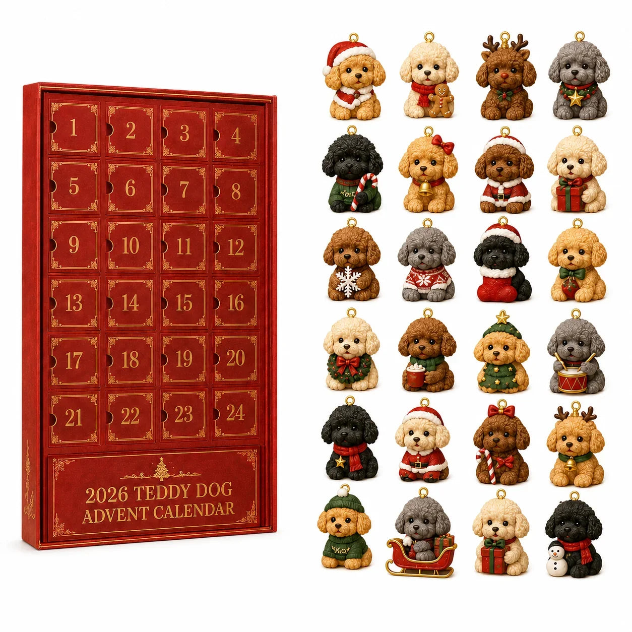 ❤️New Arrivlas for Pet Lover❤️2026 Christmas 24-days Countdown Advent Calendar
