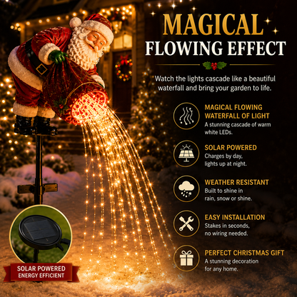 ✨48% OFF  Santa’s Magic Pour – Flowing LED Christmas Garden Light