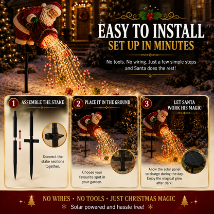 ✨48% OFF  Santa’s Magic Pour – Flowing LED Christmas Garden Light