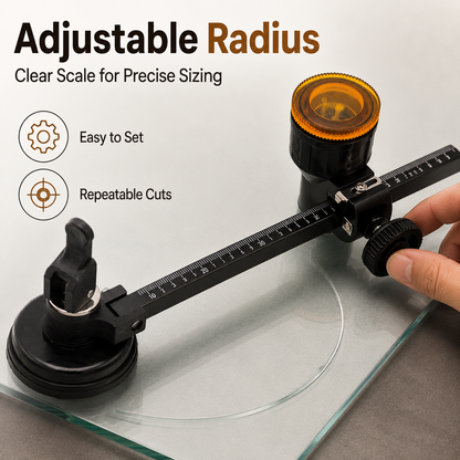 🔥Glass Circle Cutter Tool for Tiles and Ceramics with Adjustable Features, Cutting 300MM
