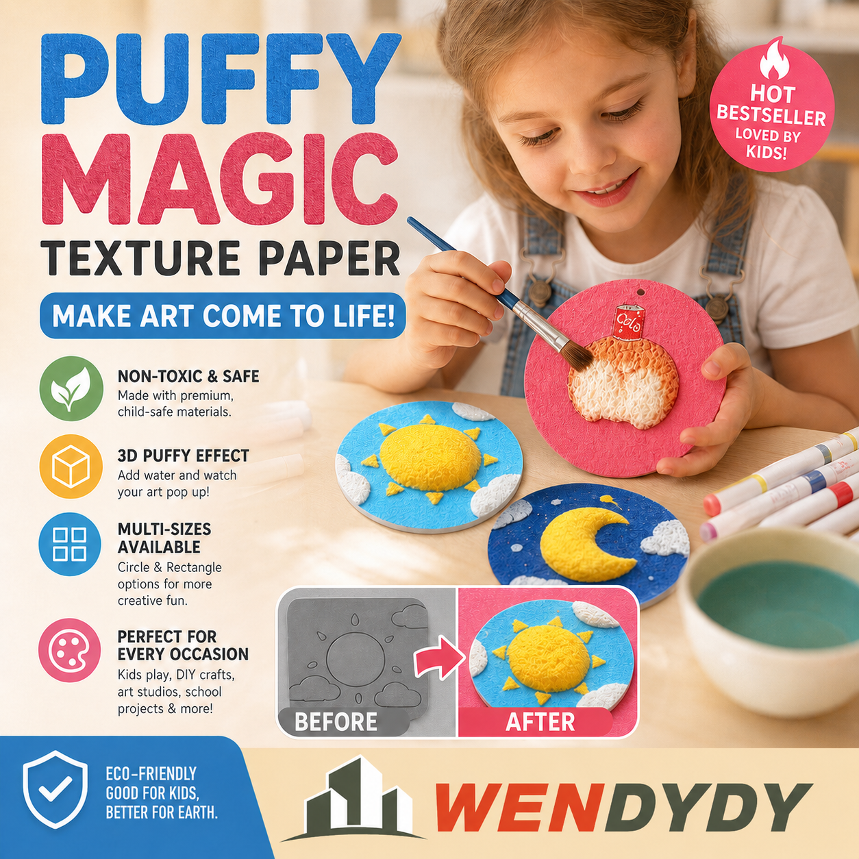 🎄Special Surprise Offer 🎁Buy 3 Get 2 Free！🔮Master the magic of painting！👩‍🎨Foam Texture Painting Paper🎁