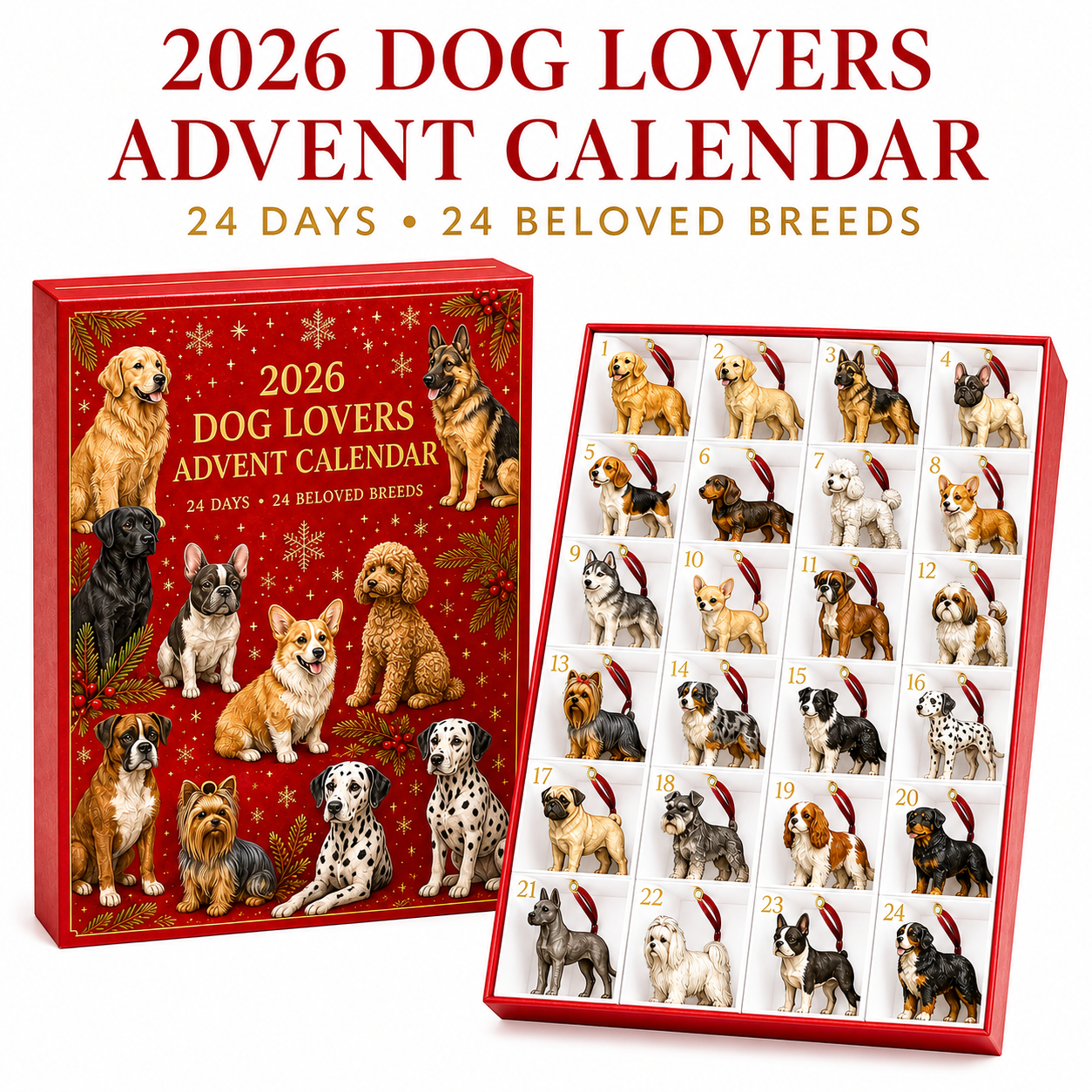 ❤️New Arrivlas for Pet Lover❤️2026 Christmas 24-days Countdown Advent Calendar