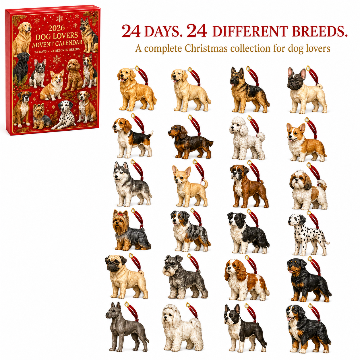 ❤️New Arrivlas for Pet Lover❤️2026 Christmas 24-days Countdown Advent Calendar