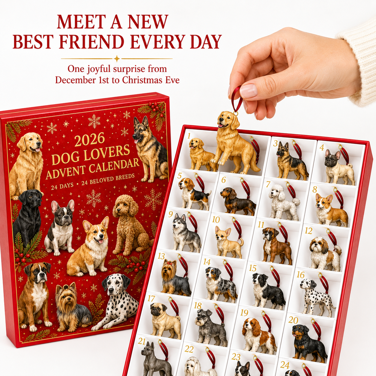 ❤️New Arrivlas for Pet Lover❤️2026 Christmas 24-days Countdown Advent Calendar