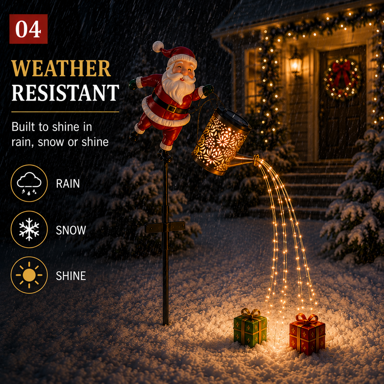 🎁48% OFF🎁🎅 Santa’s Magic Pour – Flowing LED Christmas Garden Light