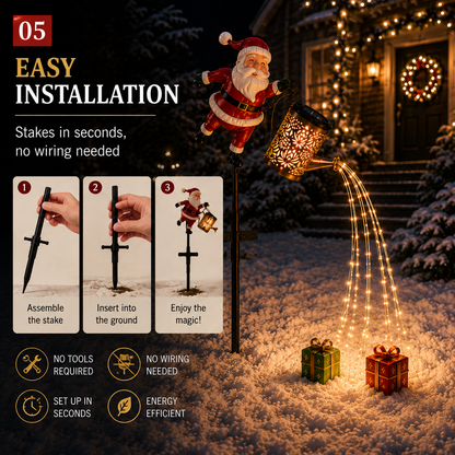 🎁48% OFF🎁🎅 Santa’s Magic Pour – Flowing LED Christmas Garden Light