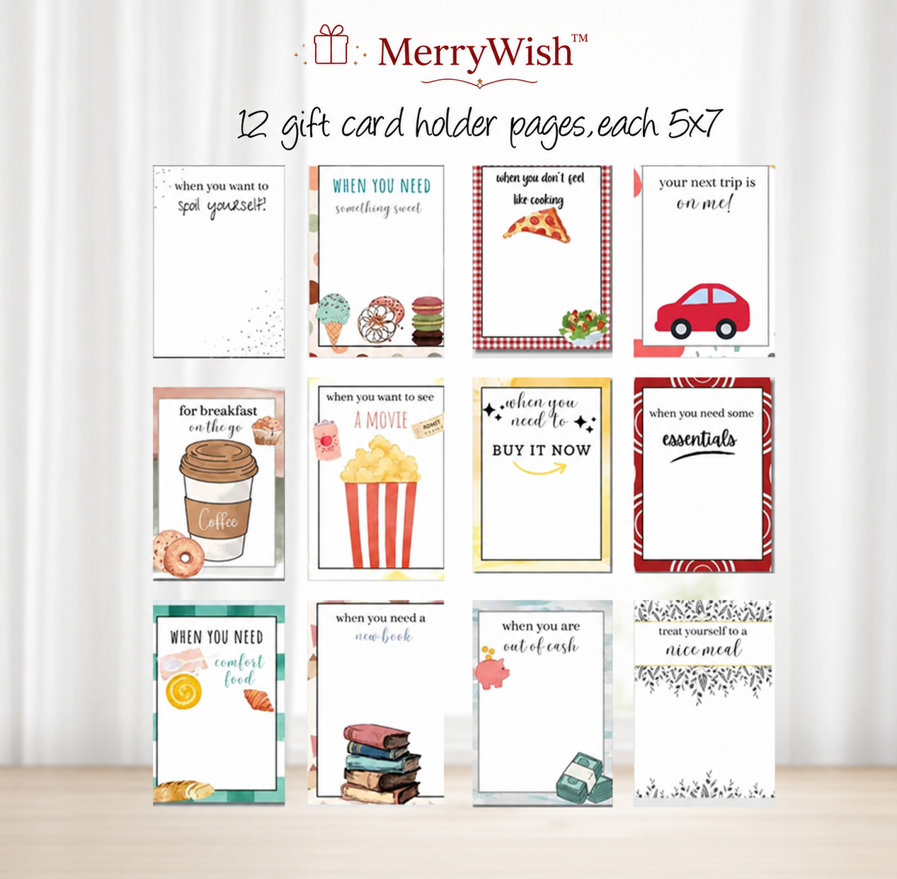 Gift Card Book