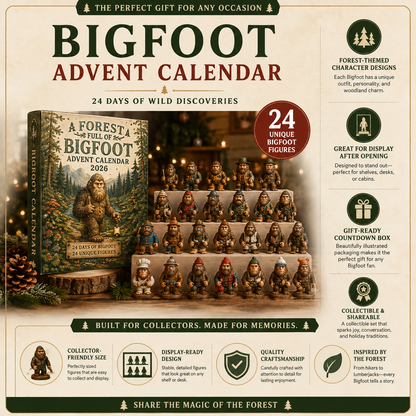 👣🎄 Bigfoot Advent Calendar 2026 – 24 Days of Wild Adventures 🎁🌲