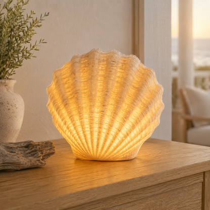 Coastal Afterglow Shell & Conch Light Set