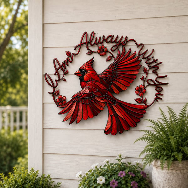 💖Cardinal Metal Wall Art - I Am Always With You