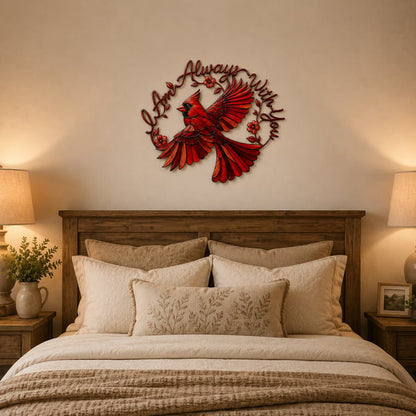 💖Cardinal Metal Wall Art - I Am Always With You