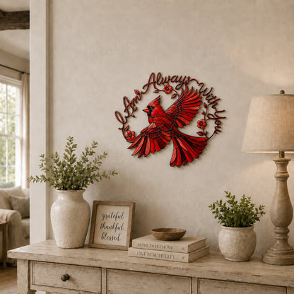 💖Cardinal Metal Wall Art - I Am Always With You