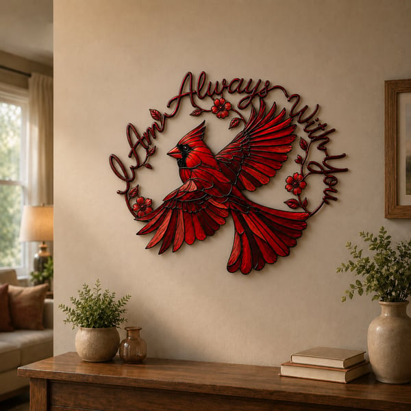 💖Cardinal Metal Wall Art - I Am Always With You