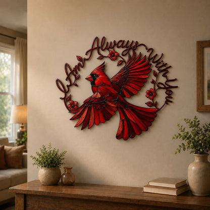 💖Cardinal Metal Wall Art - I Am Always With You