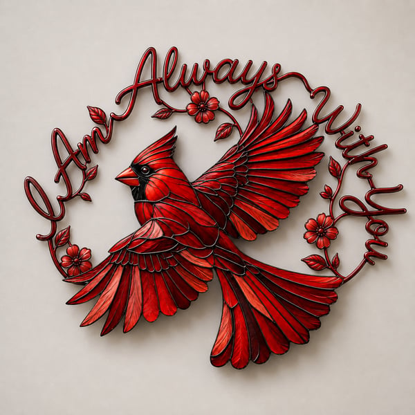 💖Cardinal Metal Wall Art - I Am Always With You
