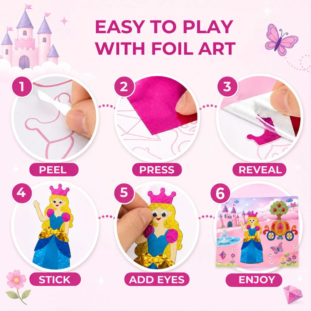 🎃Halloween Deal 48% OFF!Foil Art Fun Craft Activity Set