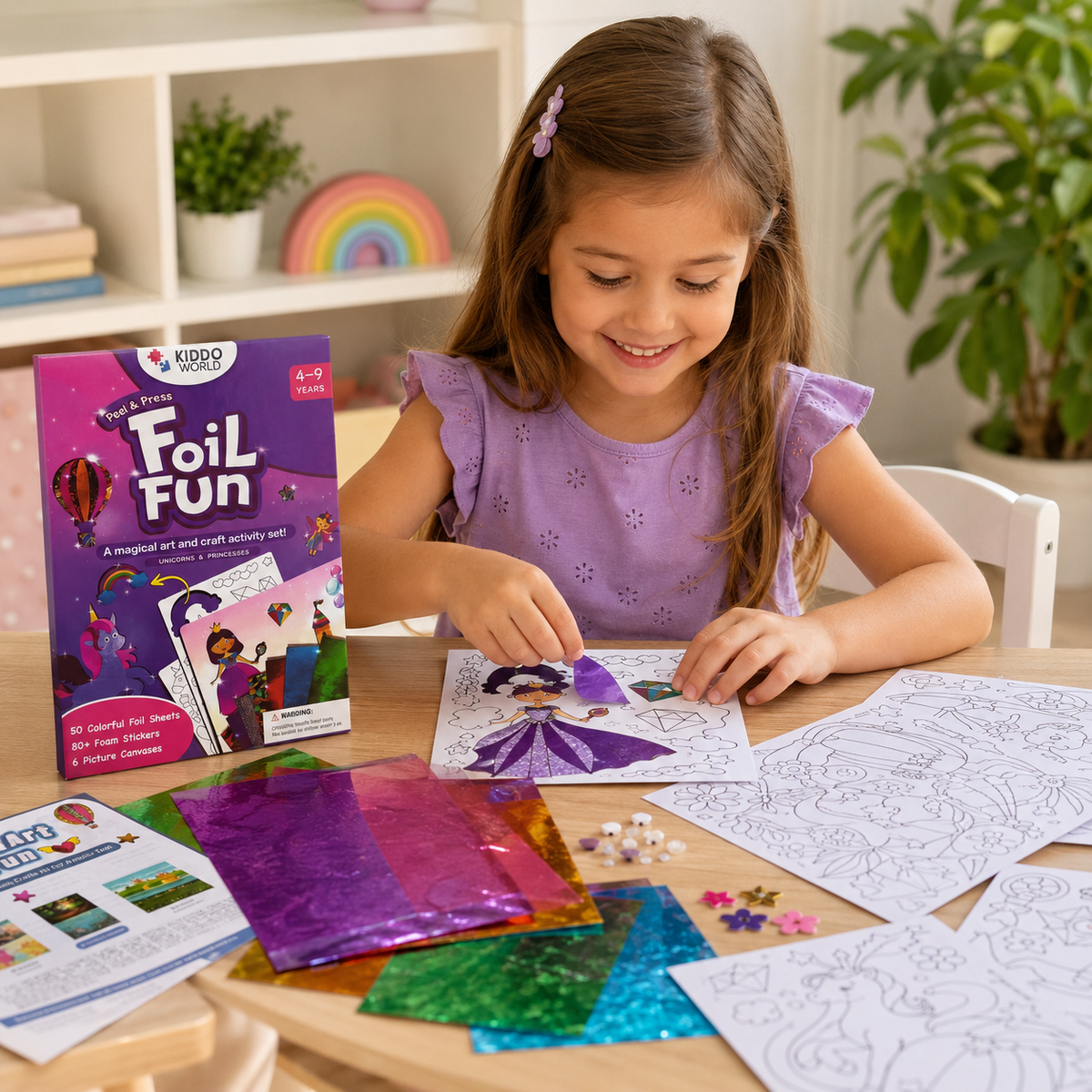 🎃Halloween Deal 48% OFF!Foil Art Fun Craft Activity Set