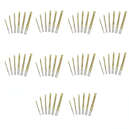 6Pcs Titanium Coated Carbon Steel Drill Bit Kit
