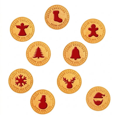 Festive Christmas Cookie Mold Set
