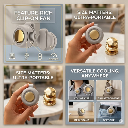 🔥HOT SALE 30% OFF – Bladeless Button Fan Stops Summer Sweat Anywhere
