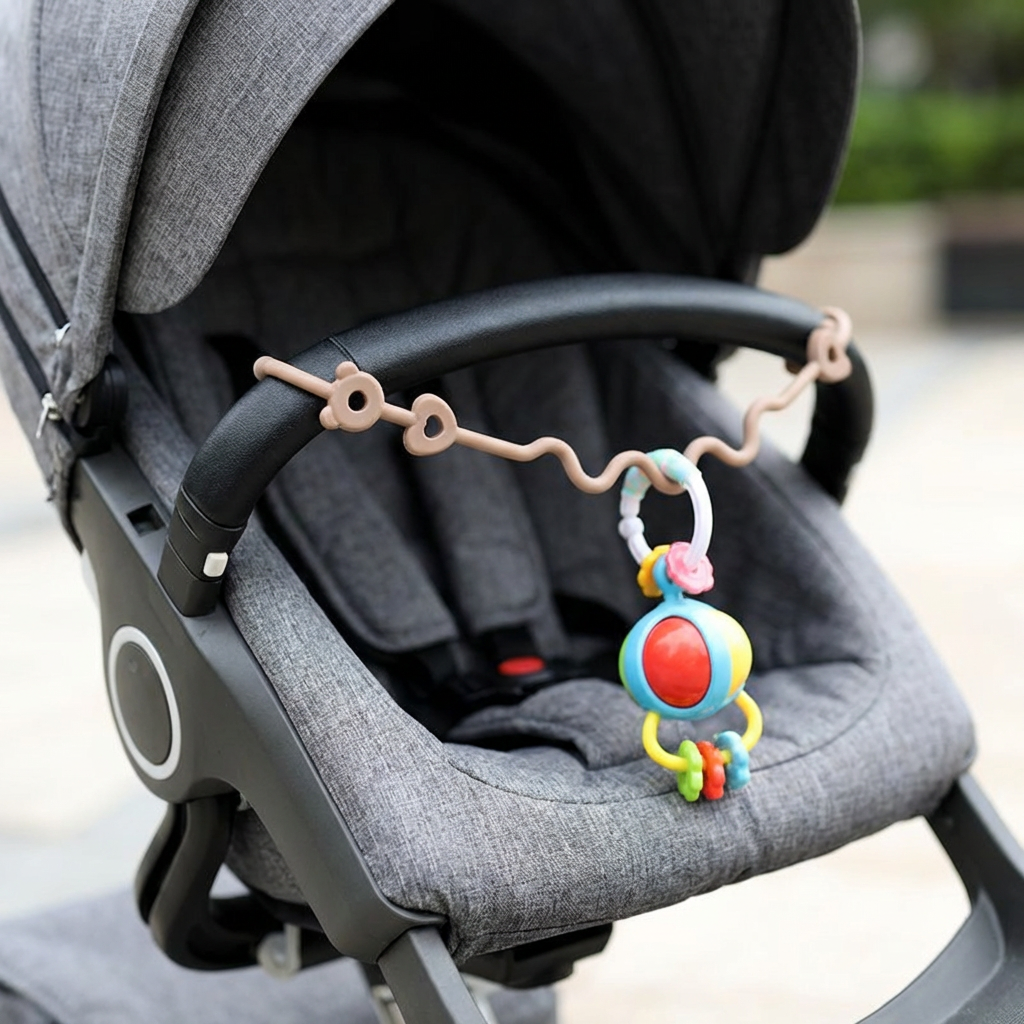 👶Silicone Baby Clip with Anti-Loss Protection – for Pacifiers & Toys
