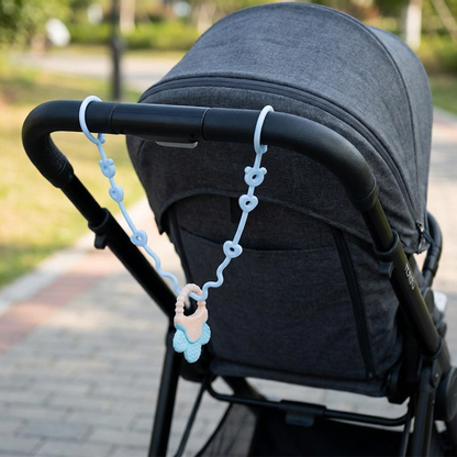 👶Silicone Baby Clip with Anti-Loss Protection – for Pacifiers & Toys
