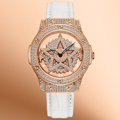 ⌚ LIMITED-TIME 40% OFF! 💥 Fashion Dress Watch Rhinestone Dial – Quartz Movement, 30M Waterproof, Adjustable Clasp ✨