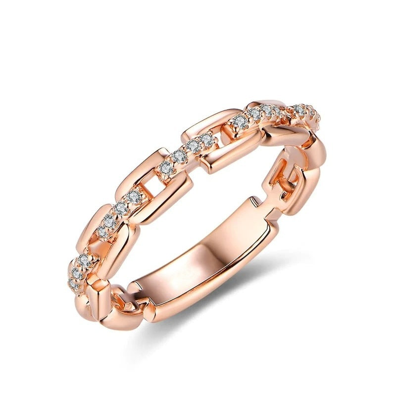 🎁New Arrival 40% OFF💥Interlocking Chain Link Eternity Ring