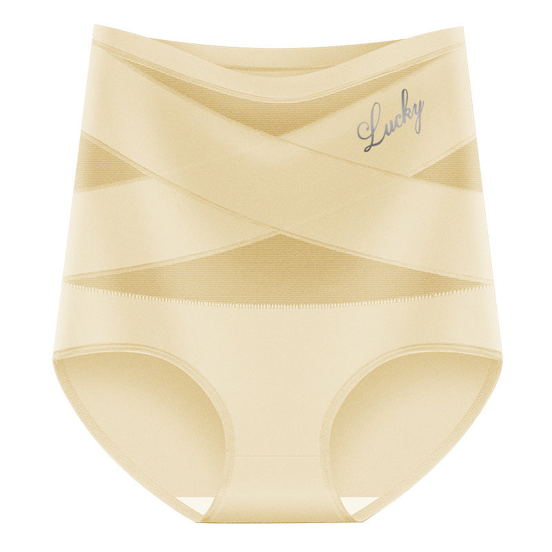 🌸Plus-Size High-Waist Cross Tummy Control Panties✨