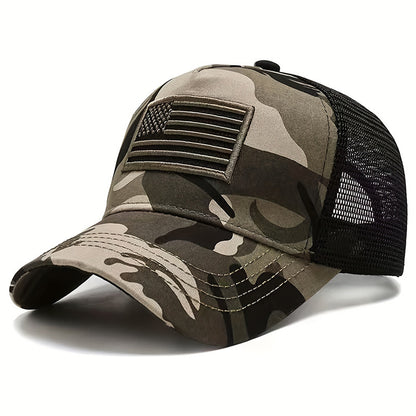 🔥Embroidered USA Flag Mesh Cap