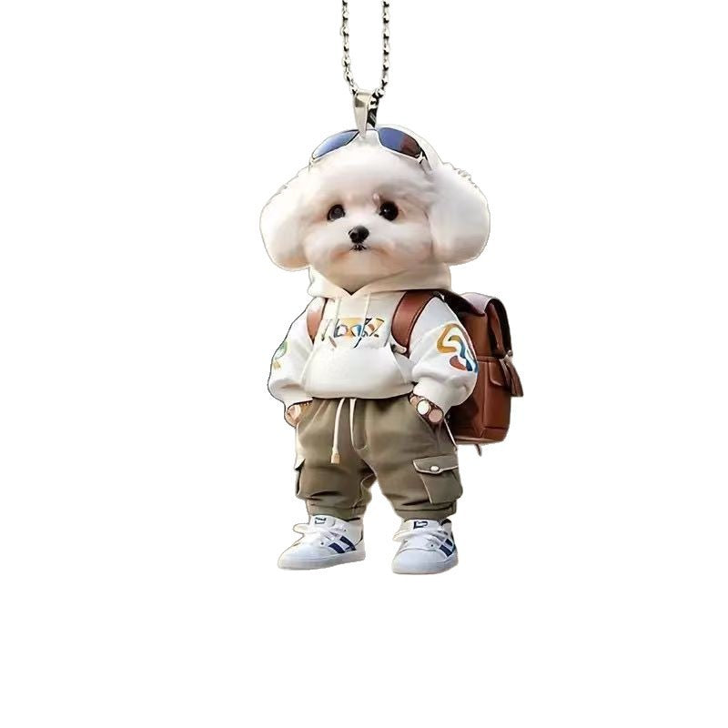 🔥Internet-Famous Cartoon Teddy Dog  Keychain