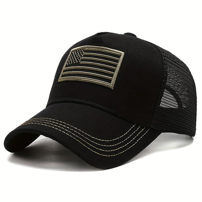 🔥Embroidered USA Flag Mesh Cap