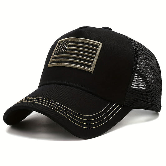 🔥Embroidered USA Flag Mesh Cap