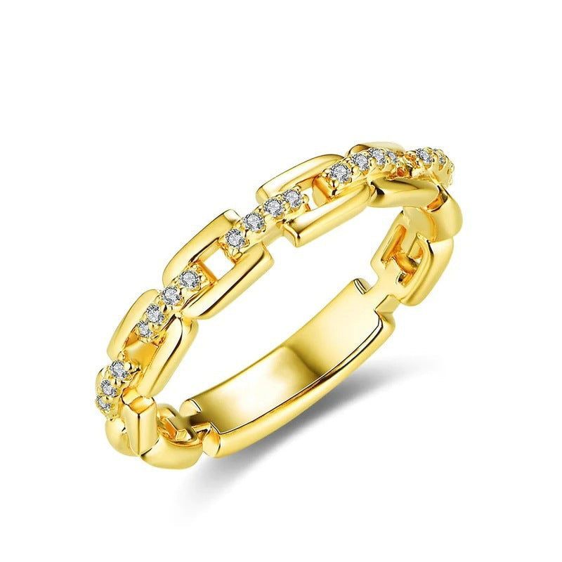 🎁New Arrival 40% OFF💥Interlocking Chain Link Eternity Ring