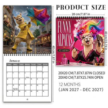 🦙 2027 Fun Alpaca Calendar
