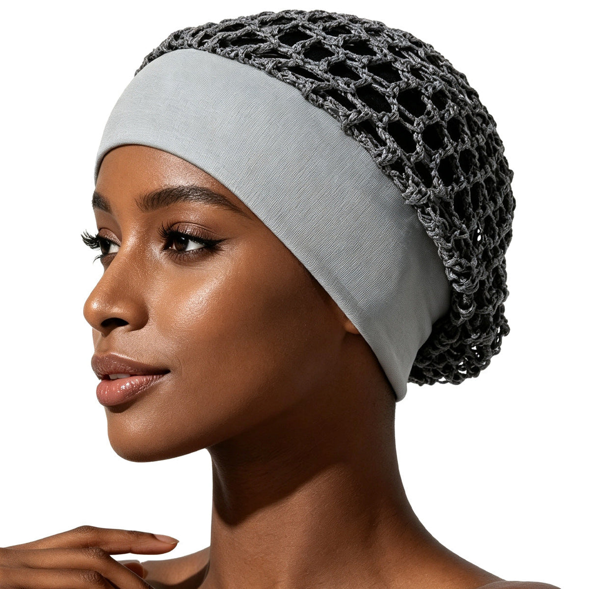 Wide Band Mesh Hair Cap
