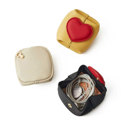 ❤️ 40% Off👛Top-Grain Leather Mini Wallet with a Hint of Heart💝