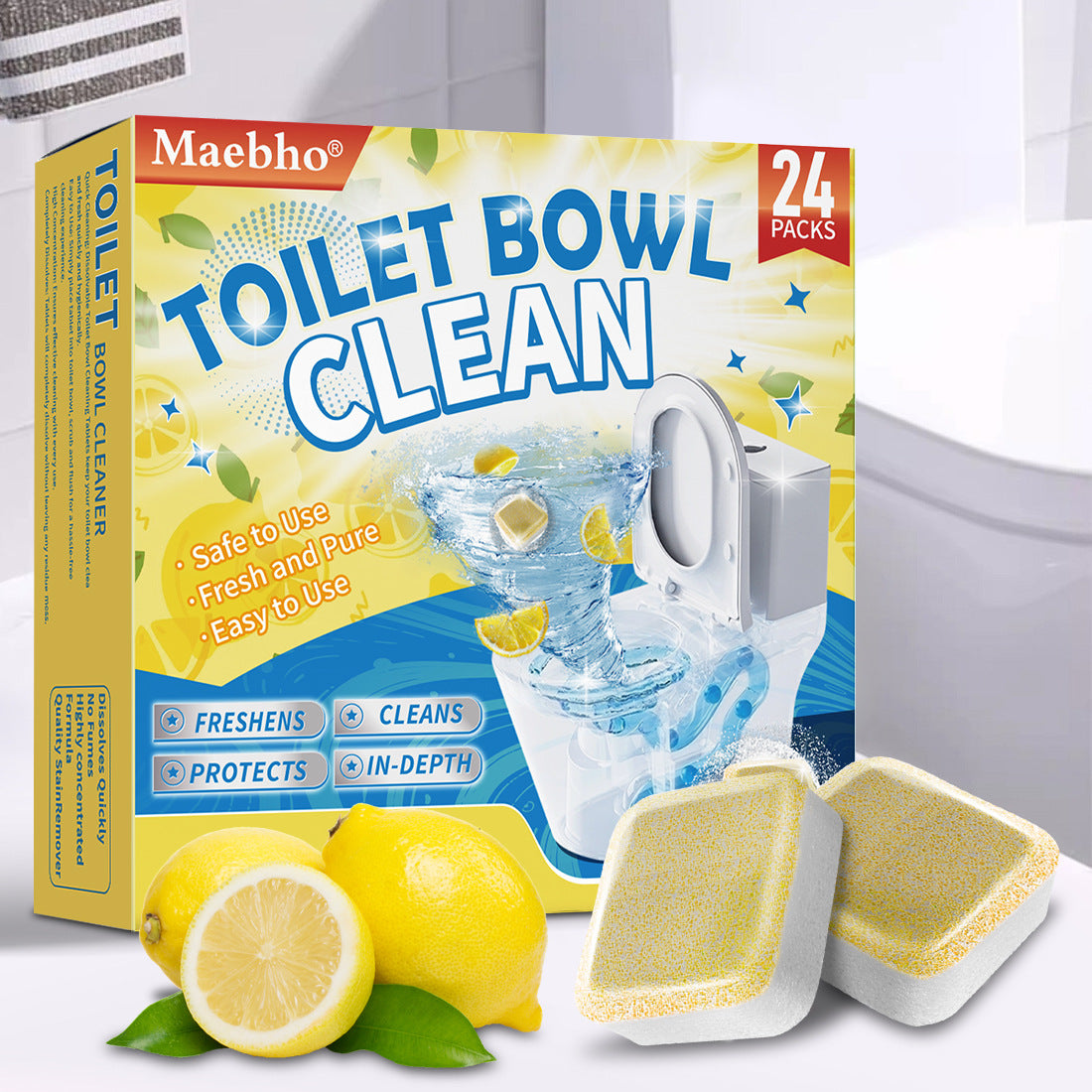 🚽✨Foam toilet paper sheets – remove stains without scrubbing, leaving a fresh scent