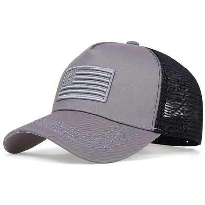 🔥Embroidered USA Flag Mesh Cap
