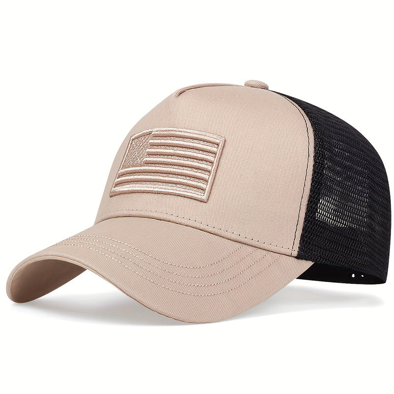 🔥Embroidered USA Flag Mesh Cap