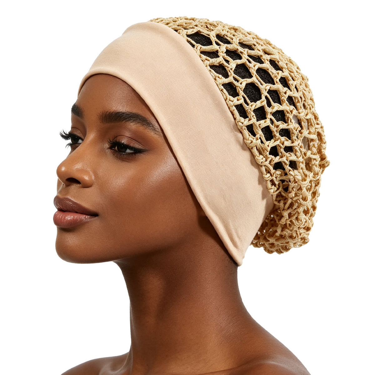 Wide Band Mesh Hair Cap