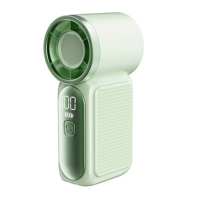 💨Mini Handheld Fan with LED Display –👍5-Speed Turbo Pocket size Fan.✨USB Rechargeable, High-Speed Cooling for Travel & Makeup. Perfect  Gift.  Portable Refrigeration