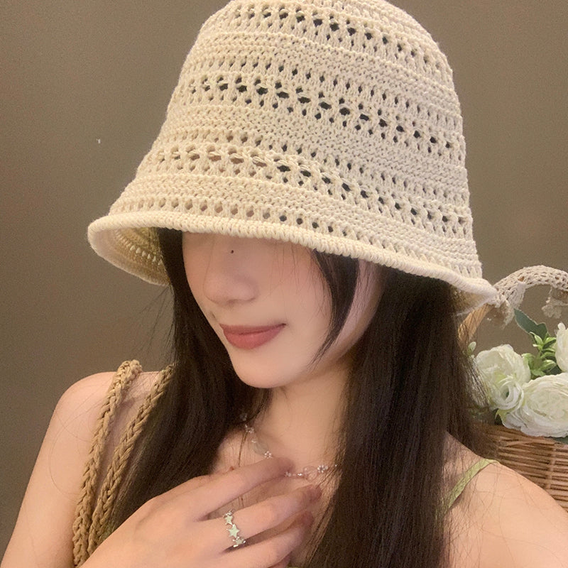 📢📢40% OFF !! ⏰Women's Openwork Crochet Sun Hat – Breathable Lightweight