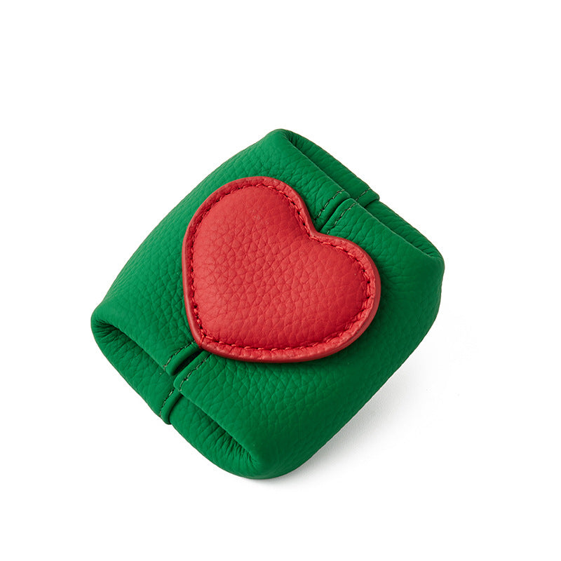❤️ 40% Off👛Top-Grain Leather Mini Wallet with a Hint of Heart💝