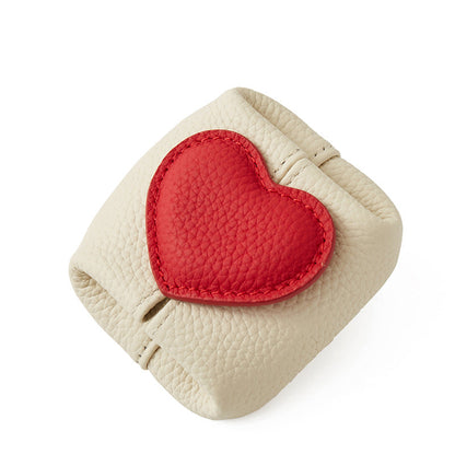 ❤️ 40% Off👛Top-Grain Leather Mini Wallet with a Hint of Heart💝